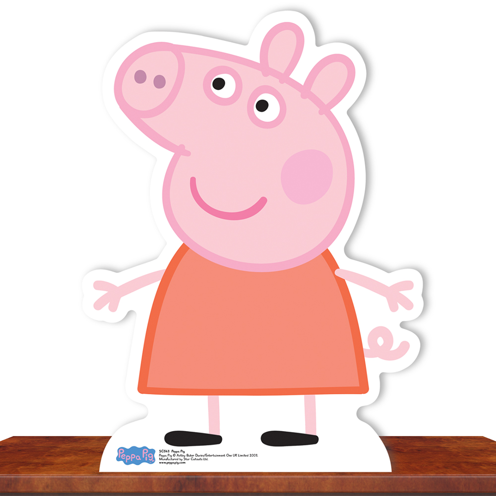 Star Cutouts Mini Peppa Pig Cardboard Cutout 2.9ft Image 3
