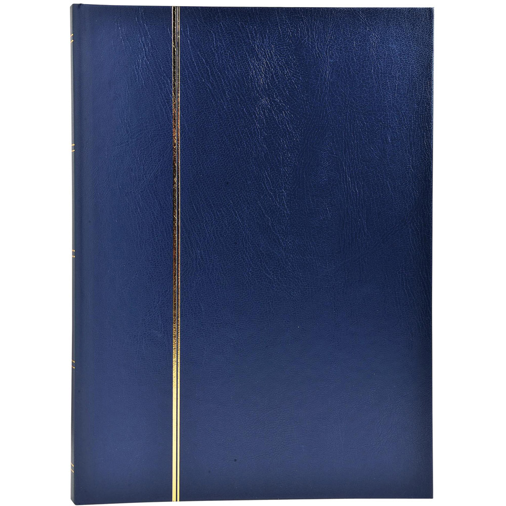 Exacompta Blue Stamp Album with Faux Leather Cover 48 Pages Image 2