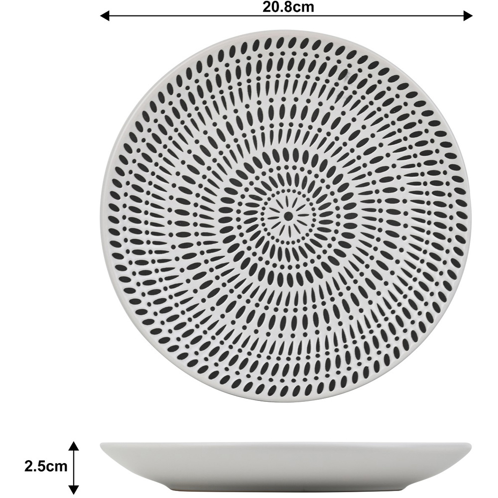 Waterside White Pad Print 16 Piece Dinner Set Image 4