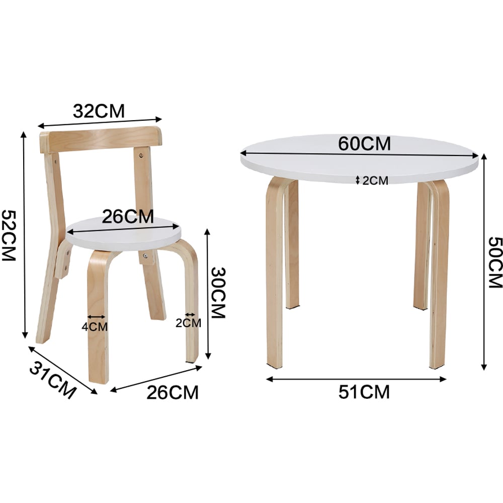 Living and Home 2 Seater Toddler Play Table and Chair Set Image 9