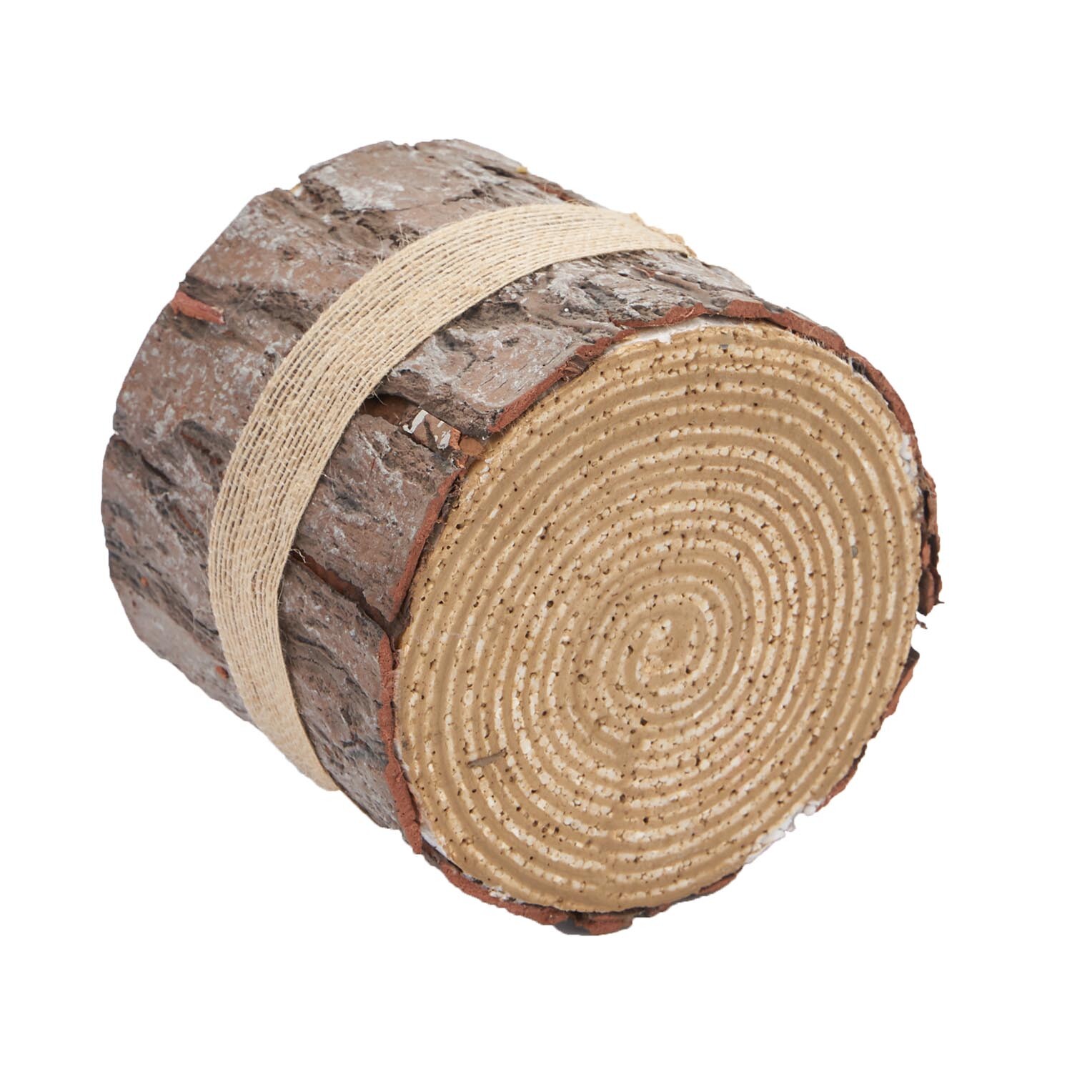 Round Dry Foam Log - Brown Image 3
