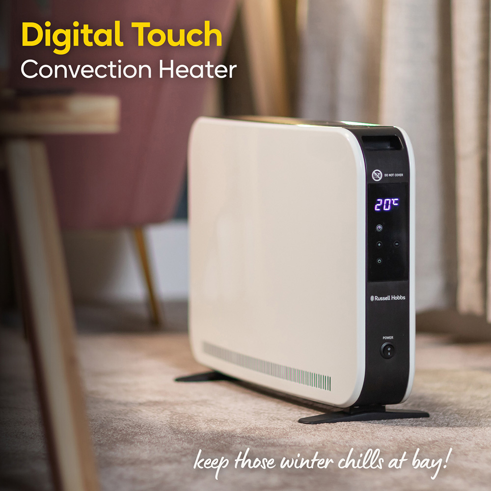 Russell Hobbs RHCVH2003W White Digital Touch Panel Convection Heater 2000W Image 3