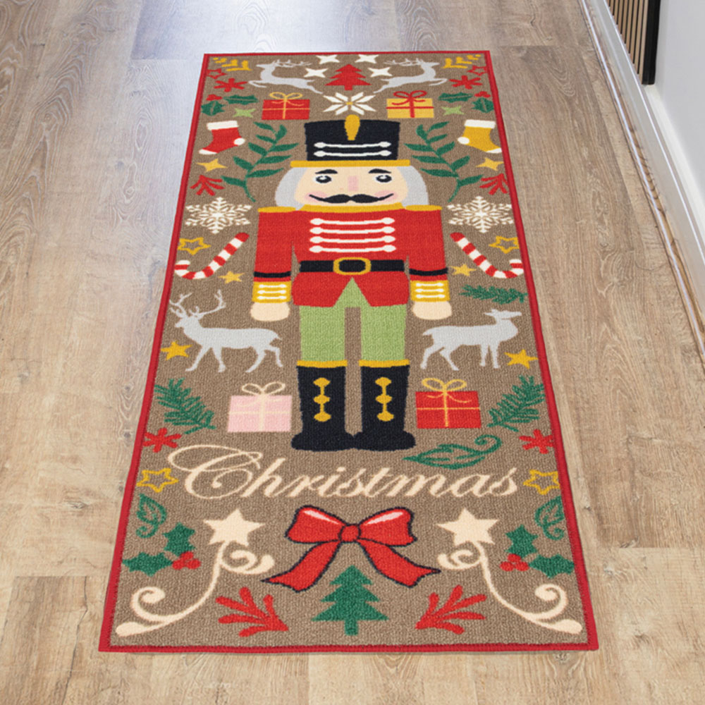 JVL Premium Scandi Christmas Nylon Pile Washable Runner 50 x 150cm Image 1
