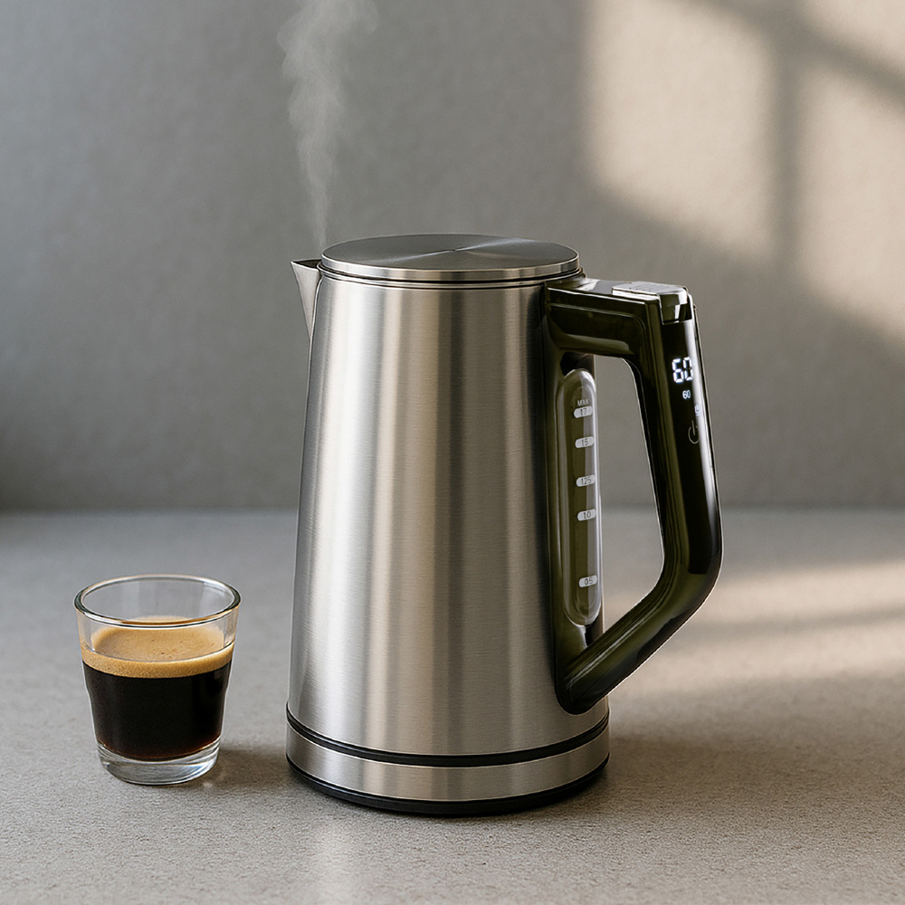 Quest 68339 Silver 1.7L Digital Kettle 3000W Image 2