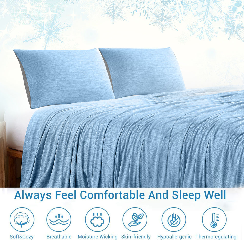 Avilo Cooling Blanket and Pillowcases Set 120 x 150cm Image 9