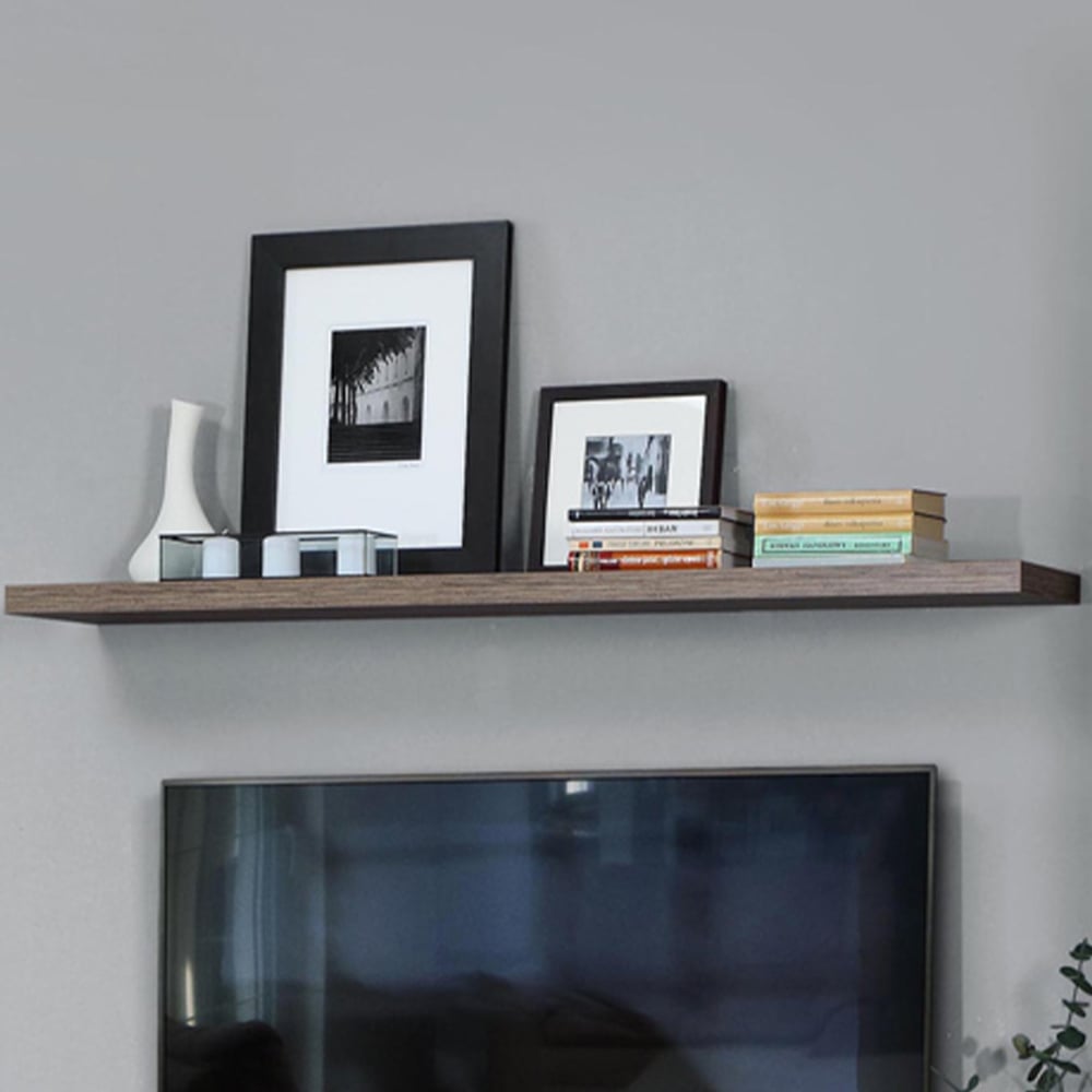 Florence Corona 200cm Tabak Oak Wall Shelf Image 1