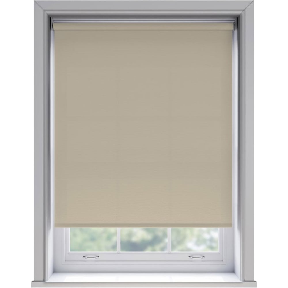 New Edge Blinds Thermal Blackout Roller Blind Taupe 130cm Image 2