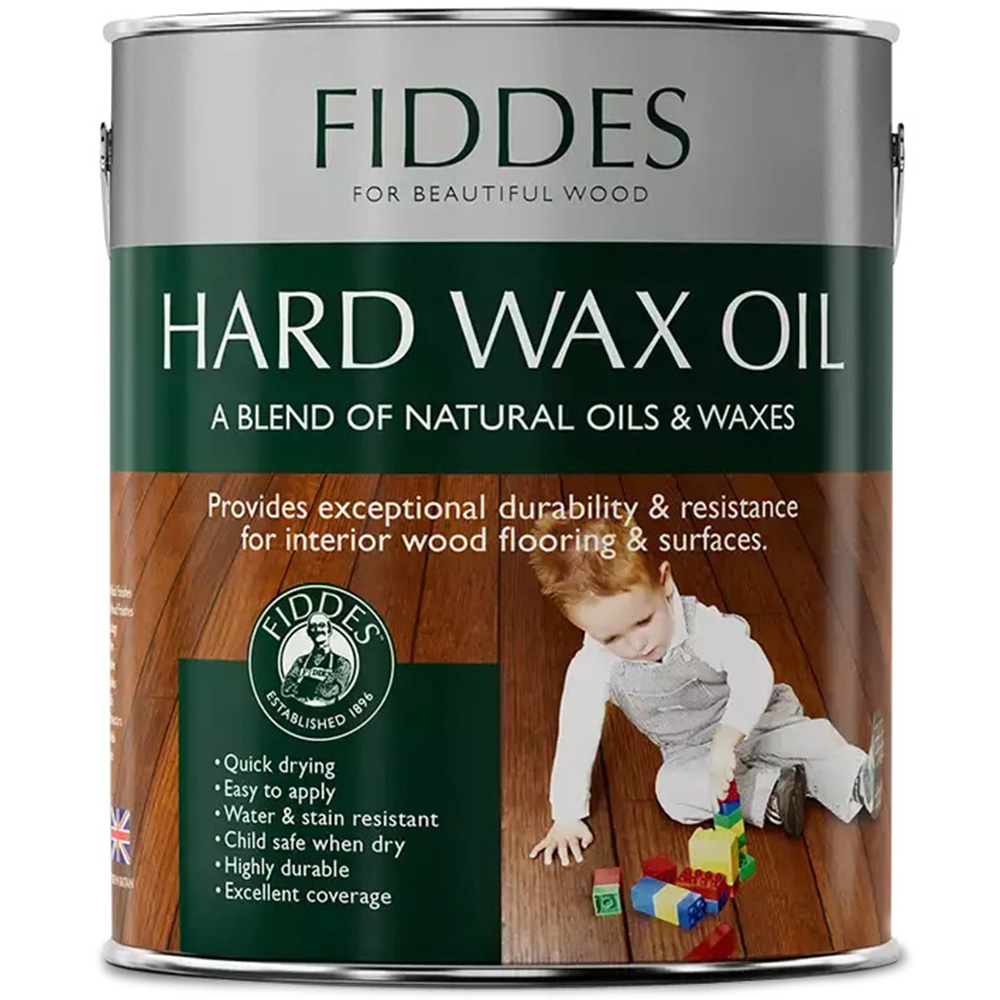 Fiddes English Satin Interior Wood Hard Wax Oil 1L Image 1