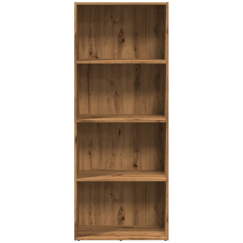 vidaXL 4 Shelf Artisian Oak Bookcase Image 4