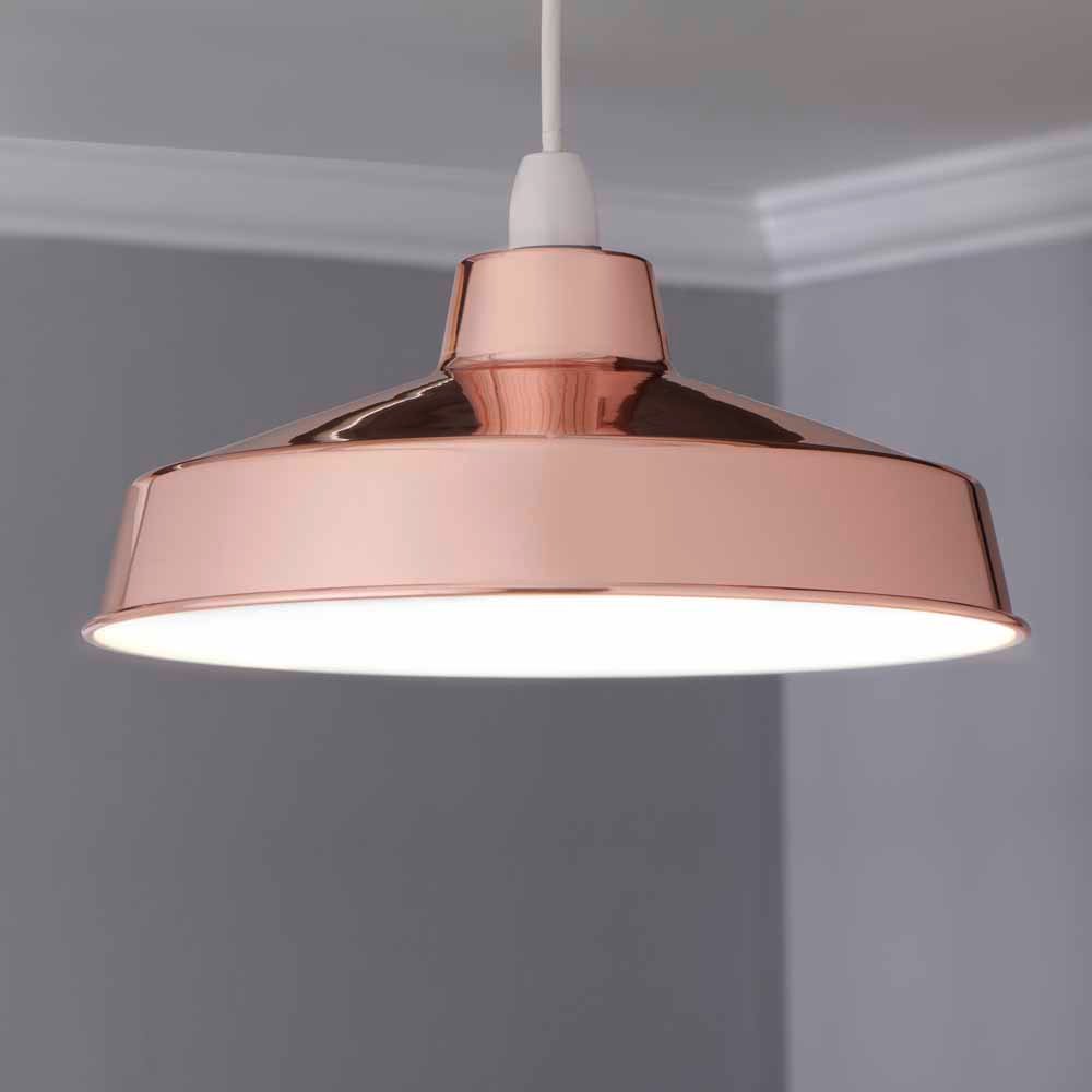 Wilko Copper Large Galley Pendant Shade Image 7