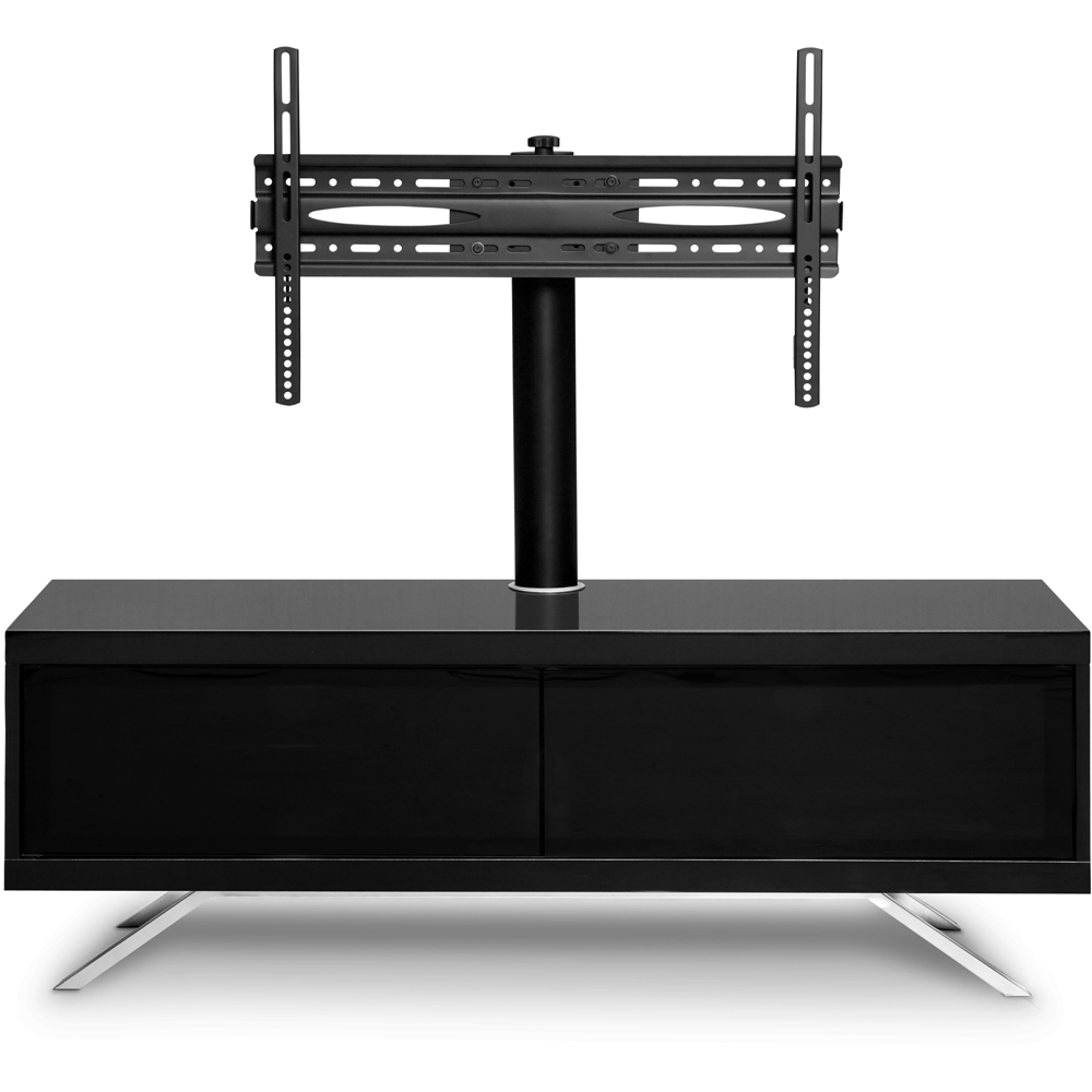 MDA Designs Tucana 1200 Hybrid 2 Drawer Black Complete TV Cabinet Image 3