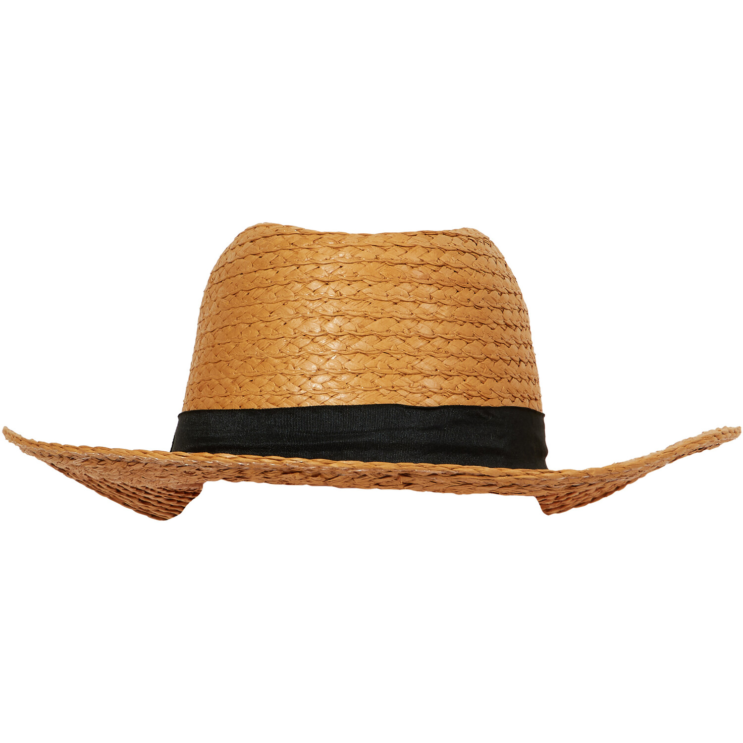 Ladies Black Band Summer Hat - Natural Image 4