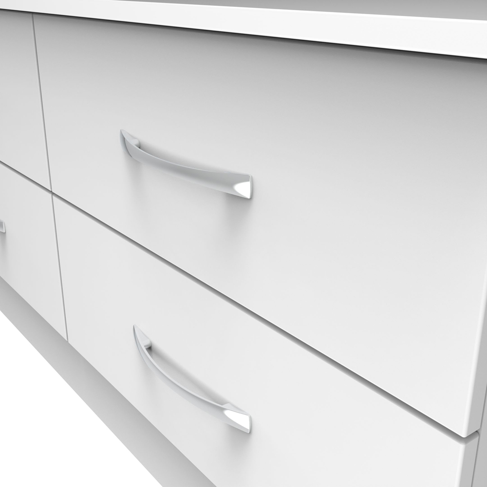 Crowndale Avon 4 Drawer White Matt Bed Box Ready Assembled Image 5