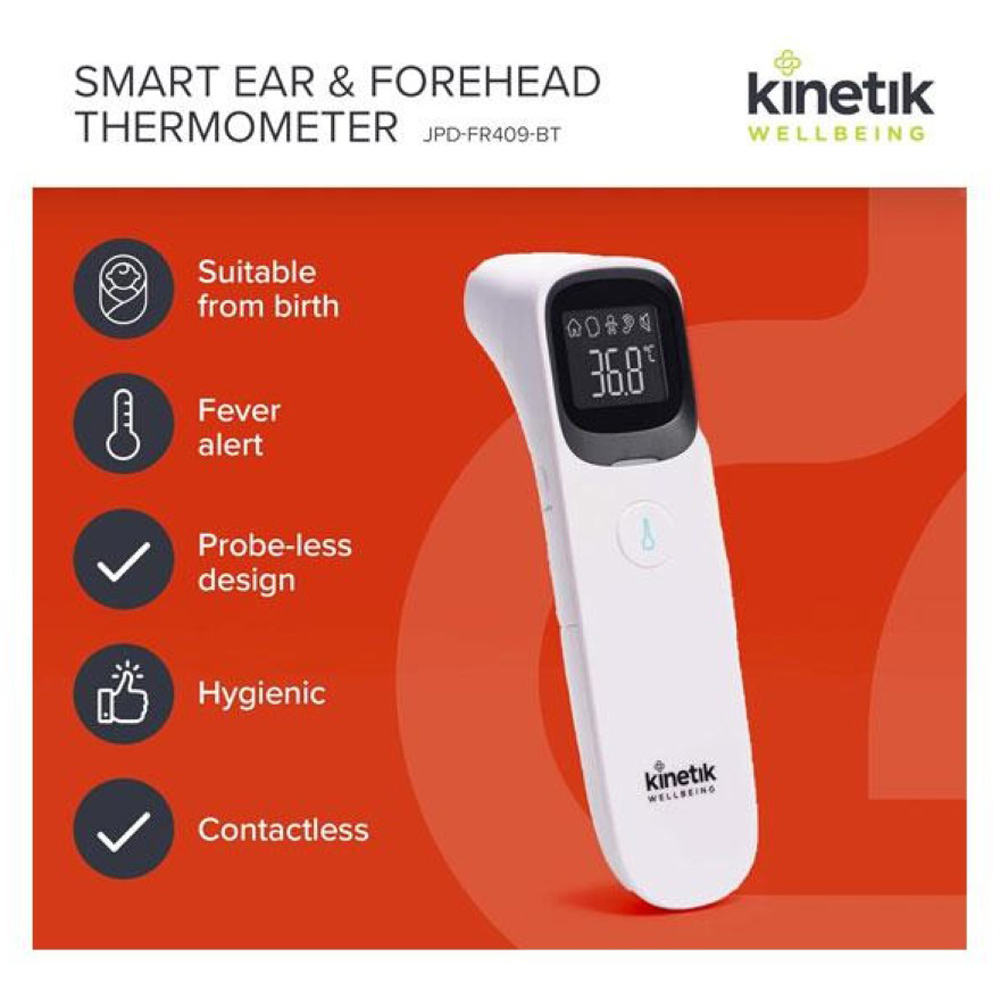 Kinetik Wellbeing Smart Ear and Forehead Bluetooth Thermometer Image 3