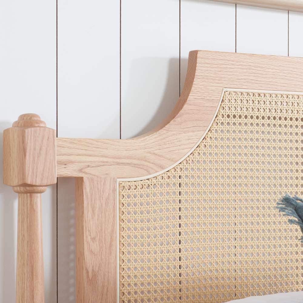 Birlea Geneva King Size Rattan Bed Image 7