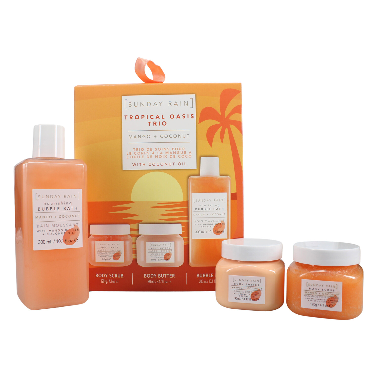 Sunday Rain Tropical Oasis Trio Orange Image