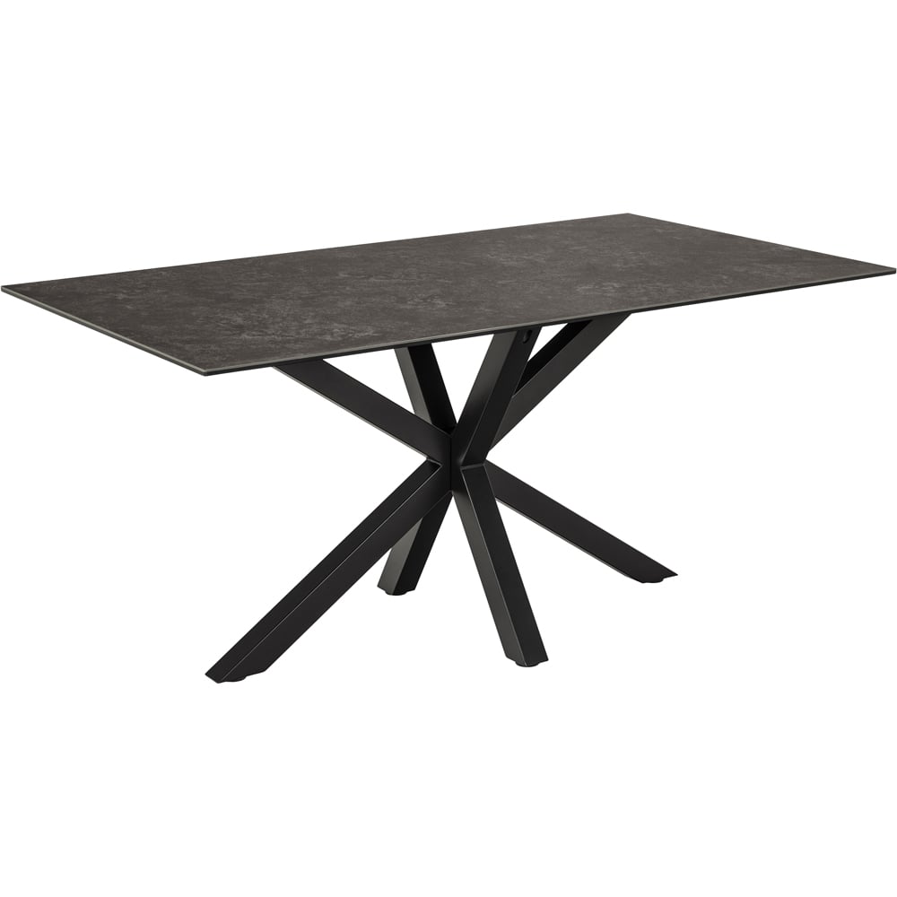Florence Heaven 6 Seater Ceramic Dining Table Black Image 2
