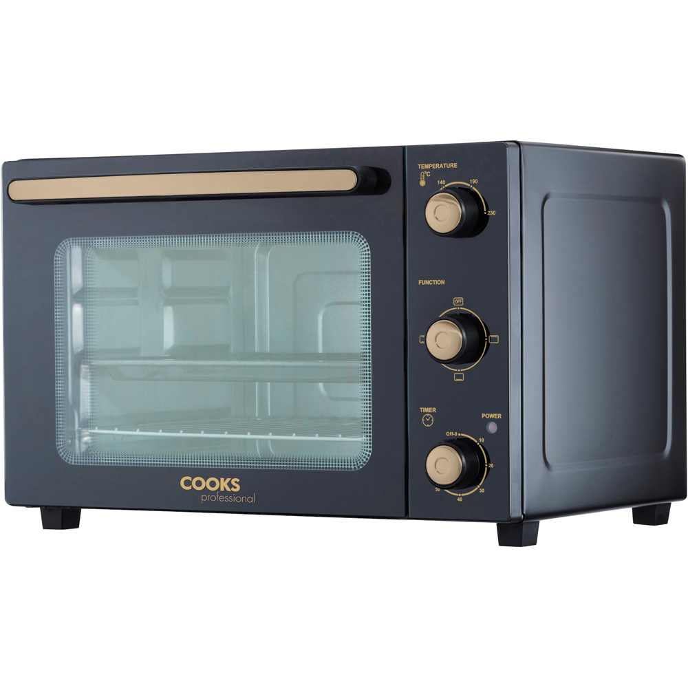 Cooks Professional K375 Black and Copper Counter Top 34L Mini Oven Grill Image 3