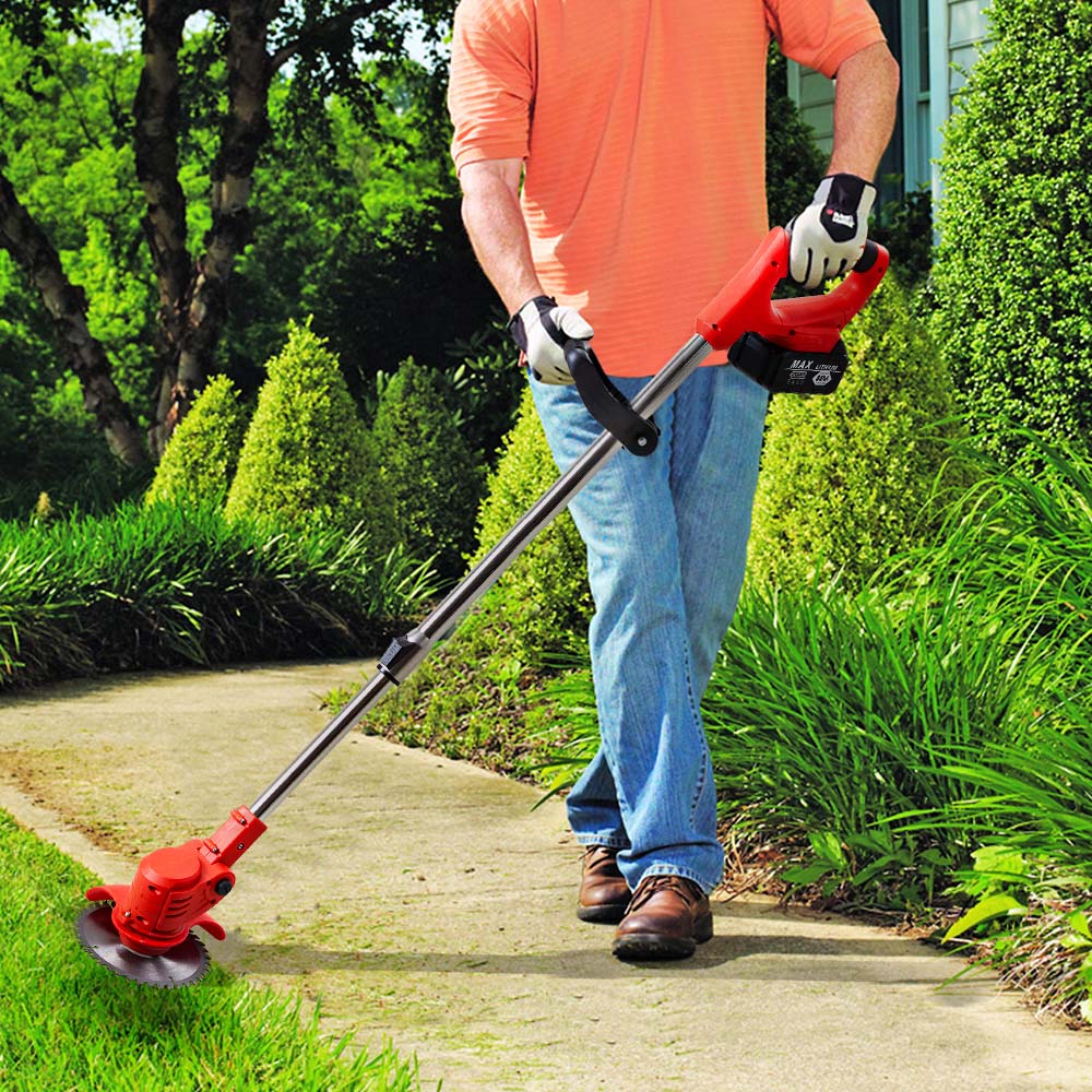 Living and Home 450W Hand Propelled Red Cordless Electric Lawn Mower Image 5