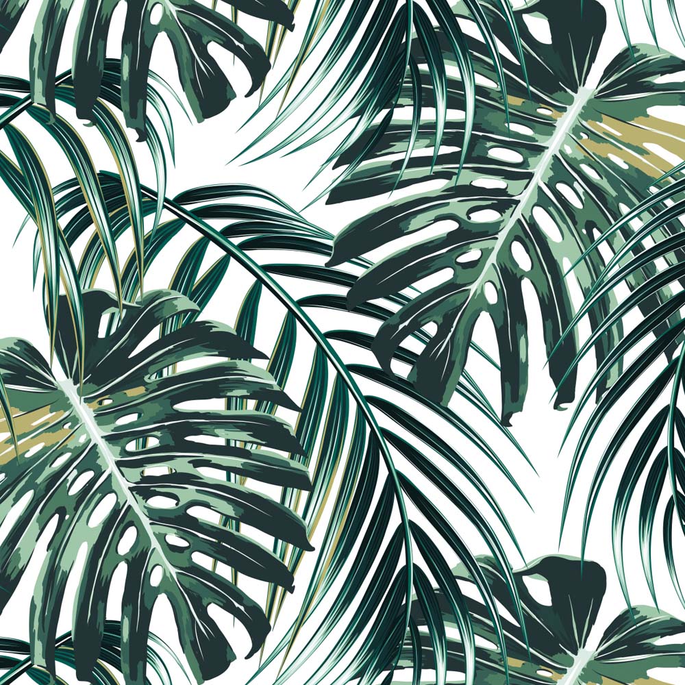 Splashbax Premium Artisan Monstera Leaves Acrylic Bathroom Wall Panel 2400 x 900mm Image 2