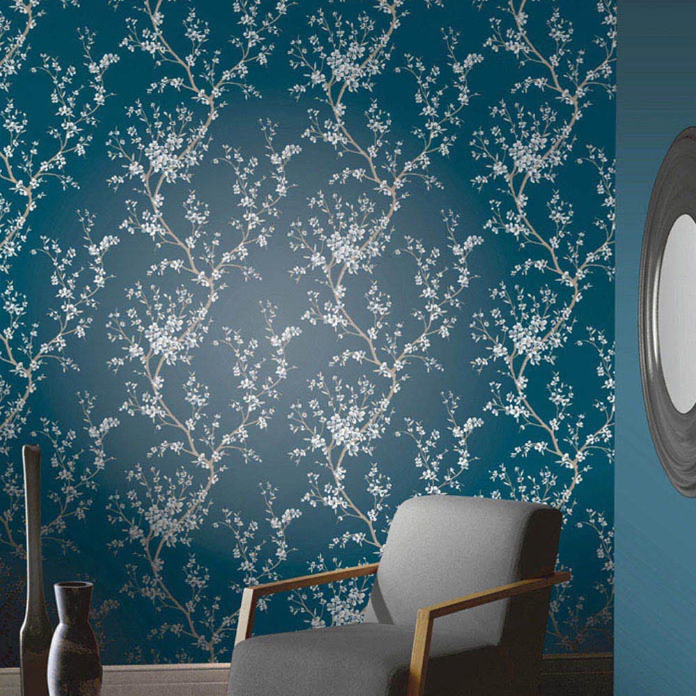 Arthouse Oriental Trail Teal Wallpaper Image 3