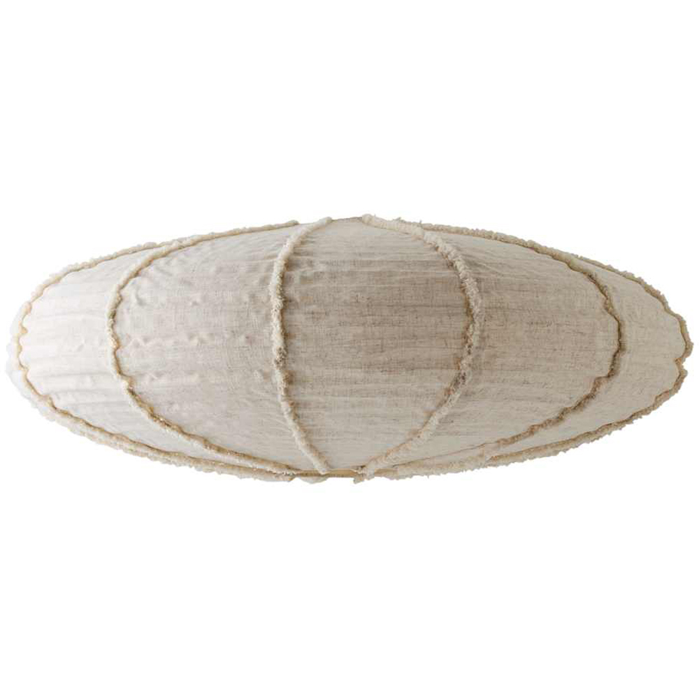 ValueLights Etta Natural Linen Easy Fit Pendant Lamp Shade 80cm Image 1