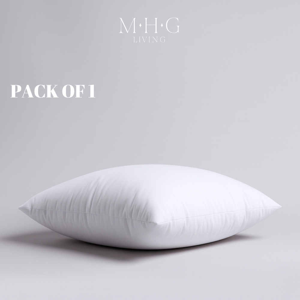 MHG Living White Hollowfibre Square Cushion Pad 65 x 65cm Image 3