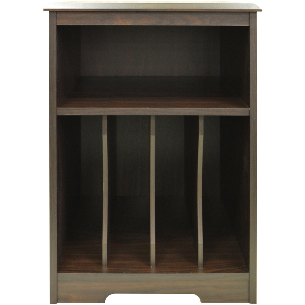Watsons Audio Walnut LP Record Vinyl Storage End Table Image 3