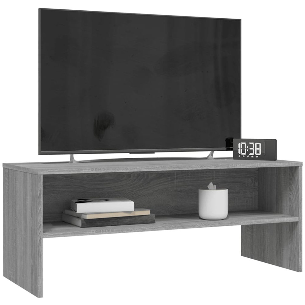 vidaXL Single Shelf Grey Sonoma TV Cabinet Image 3
