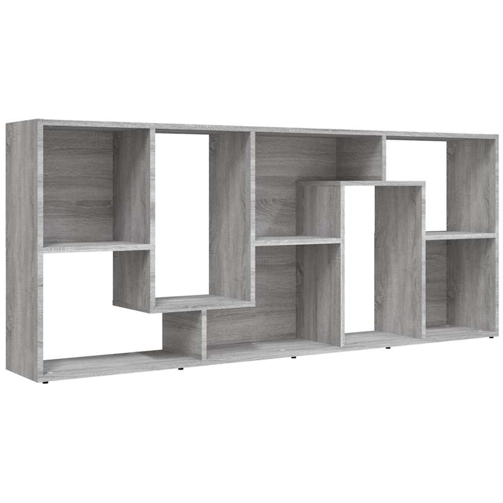 vidaXL 8 Shelf Grey Sonoma Bookcase Image 5