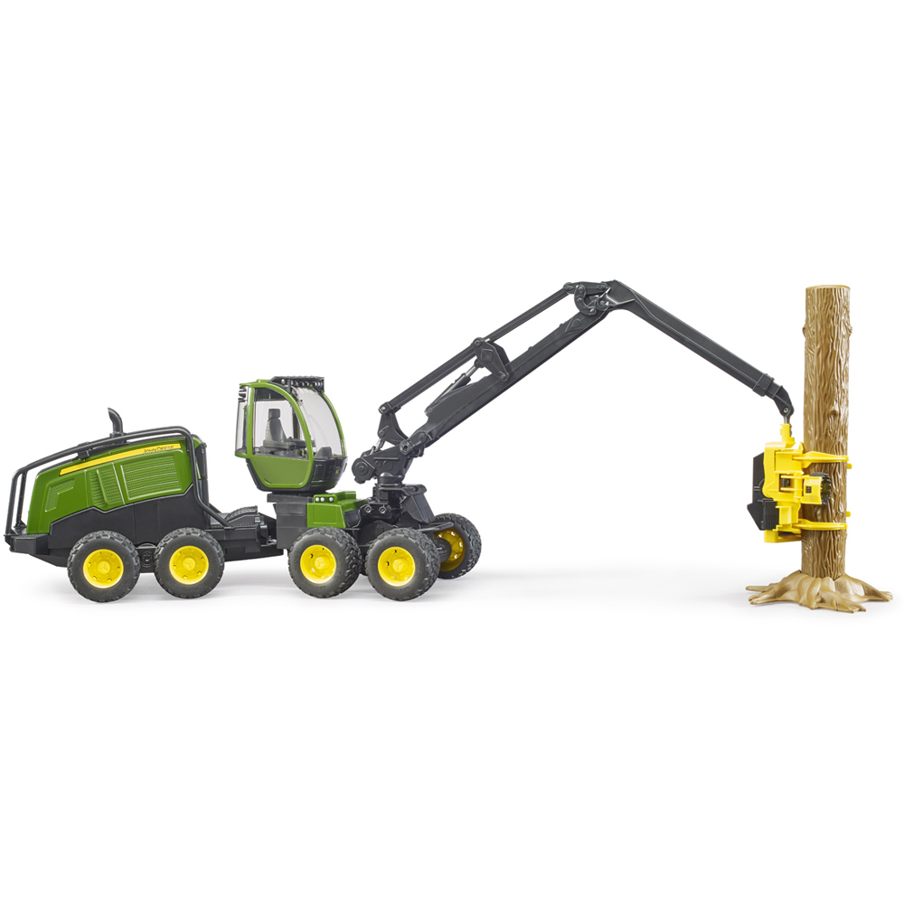 Bruder Kids John Deere 1270G Harvester Playset Model with Trunk Image 2