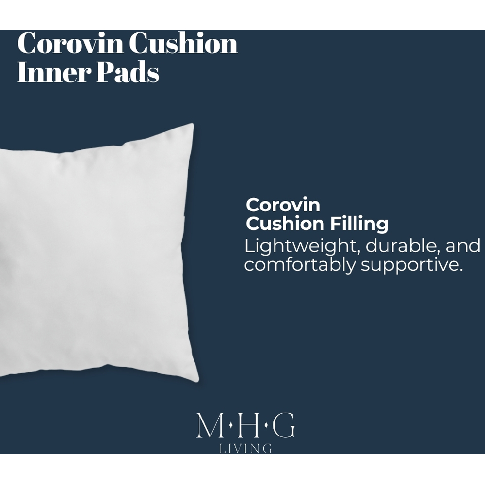 MHG Living White Hollowfibre Non-Woven Square Cushion Pad 40.6 x 40.6cm 2 Pack Image 4