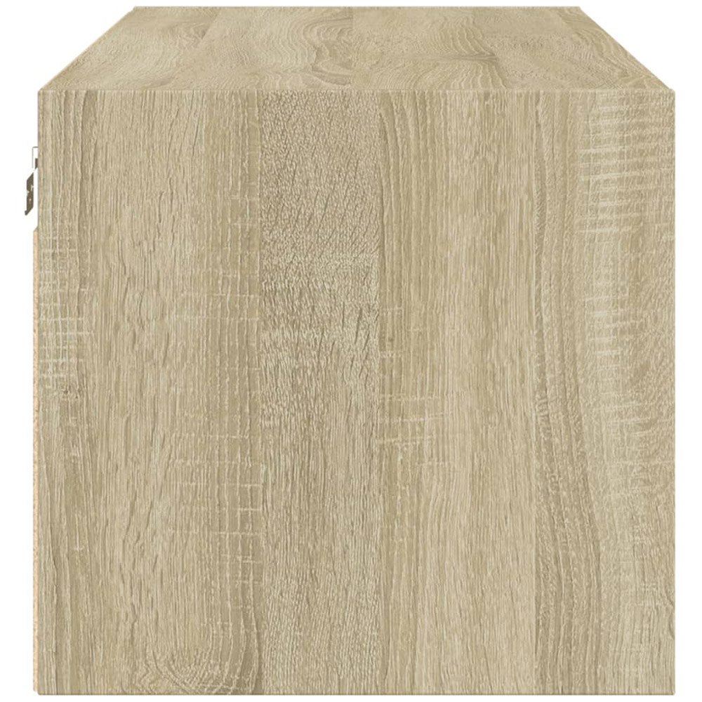 vidaXL 3 Door Sonoma Oak Glass Wall Cabinet Image 7
