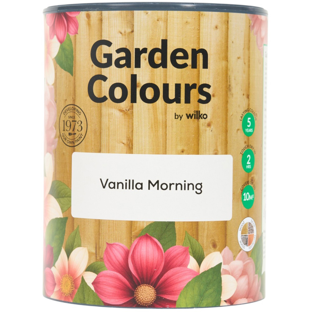 Wilko Garden Colours Vanilla Morning Wood Paint 1L Image 10