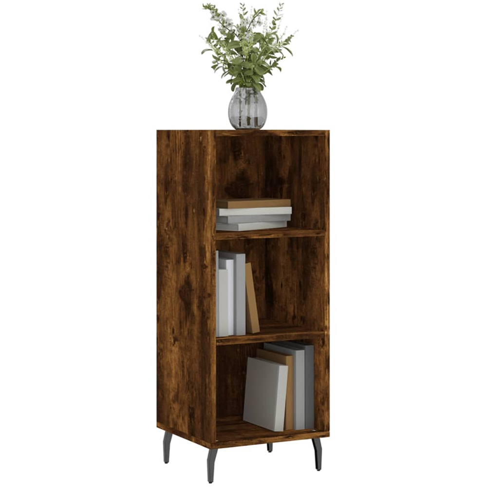 vidaXL 3 Open Shelf Sonoma Oak Sideboard Image 3