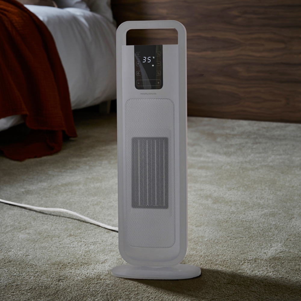 Morphy Richards White Ceramic Tower Fan Heater 2000W Image 2