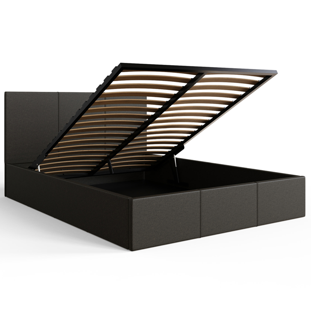 GFW Small Double Grey End Lift Ottoman Bed Image 6