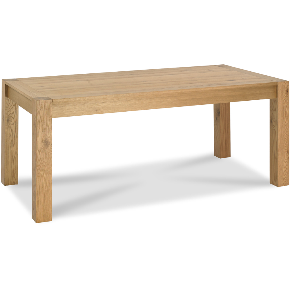 Bentley Designs Turin 8 Seater Light Oak Medium End Extending Table Image 2