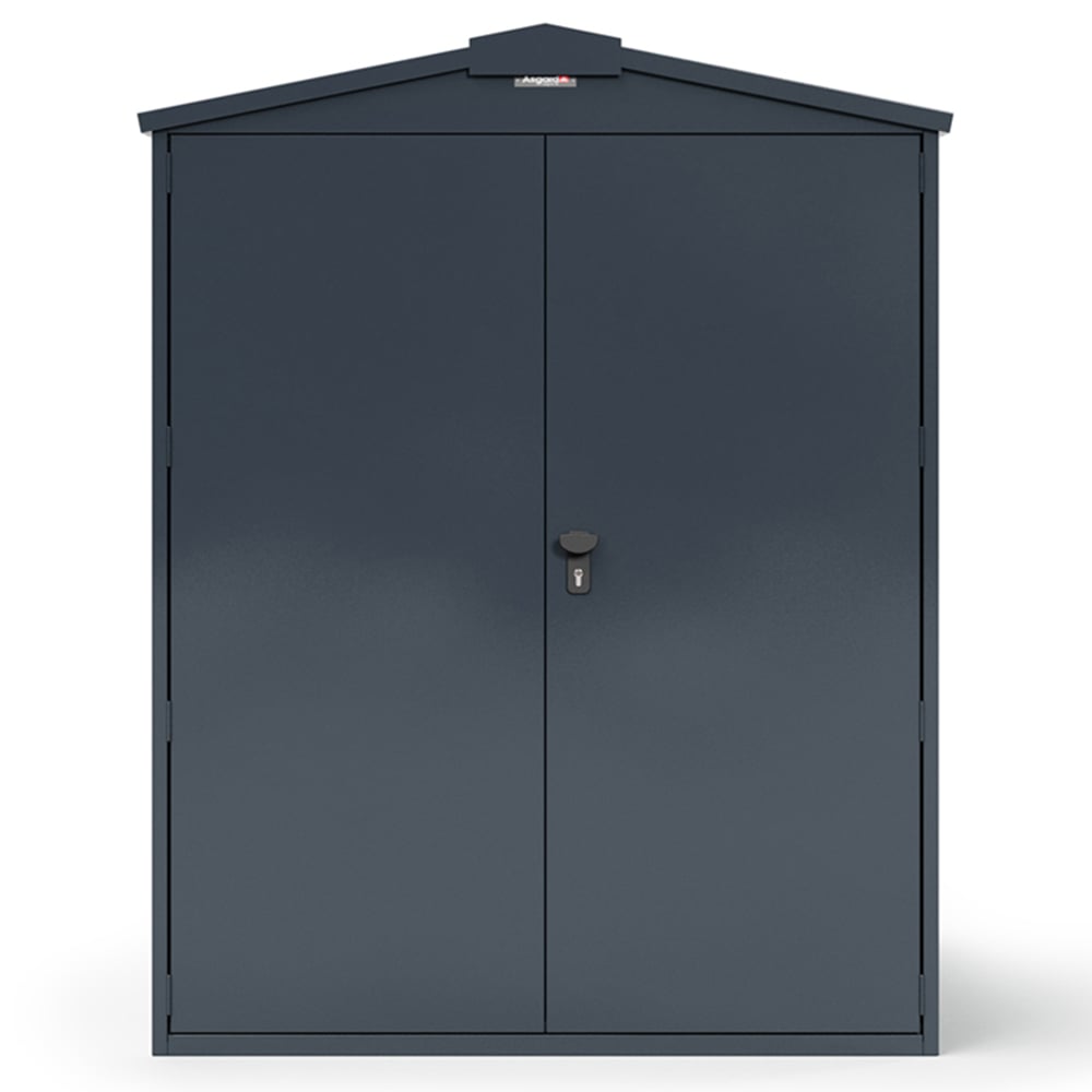 Asgard Centurion 5 x 11ft Double Door Grey High Security Apex Garden Shed Image 3