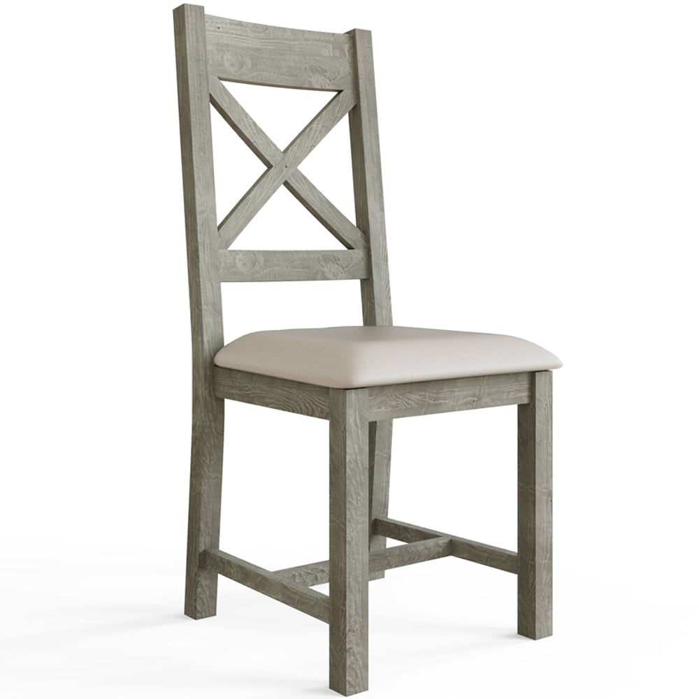 FWStyle Bowood Set of 2 Reclaimed Pine Dining Chairs Image 2