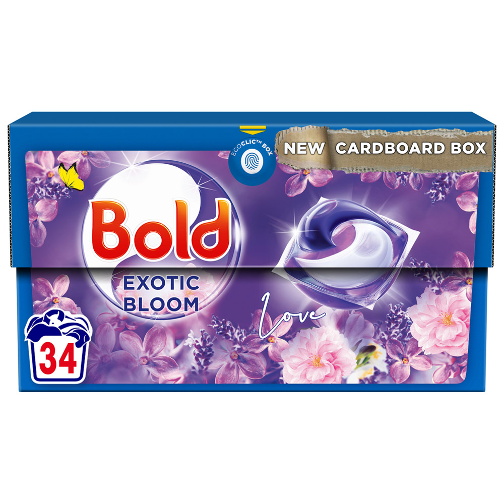 Bold All in 1 Pods Exotic Bloom Washing Liquid Capsules 34 Washes Image 1