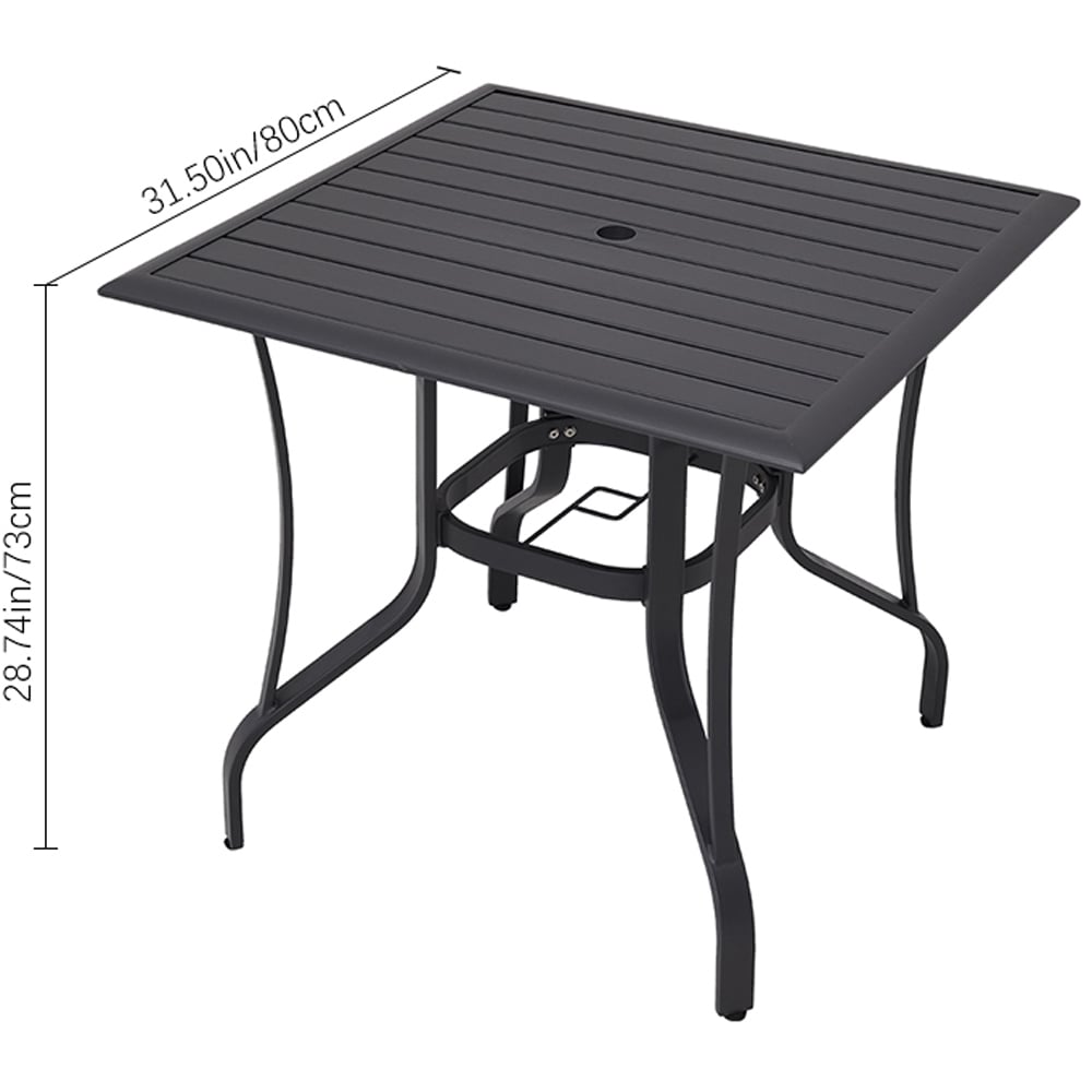 Living and Home Foldable 2 Seater Square Patio Set Image 8