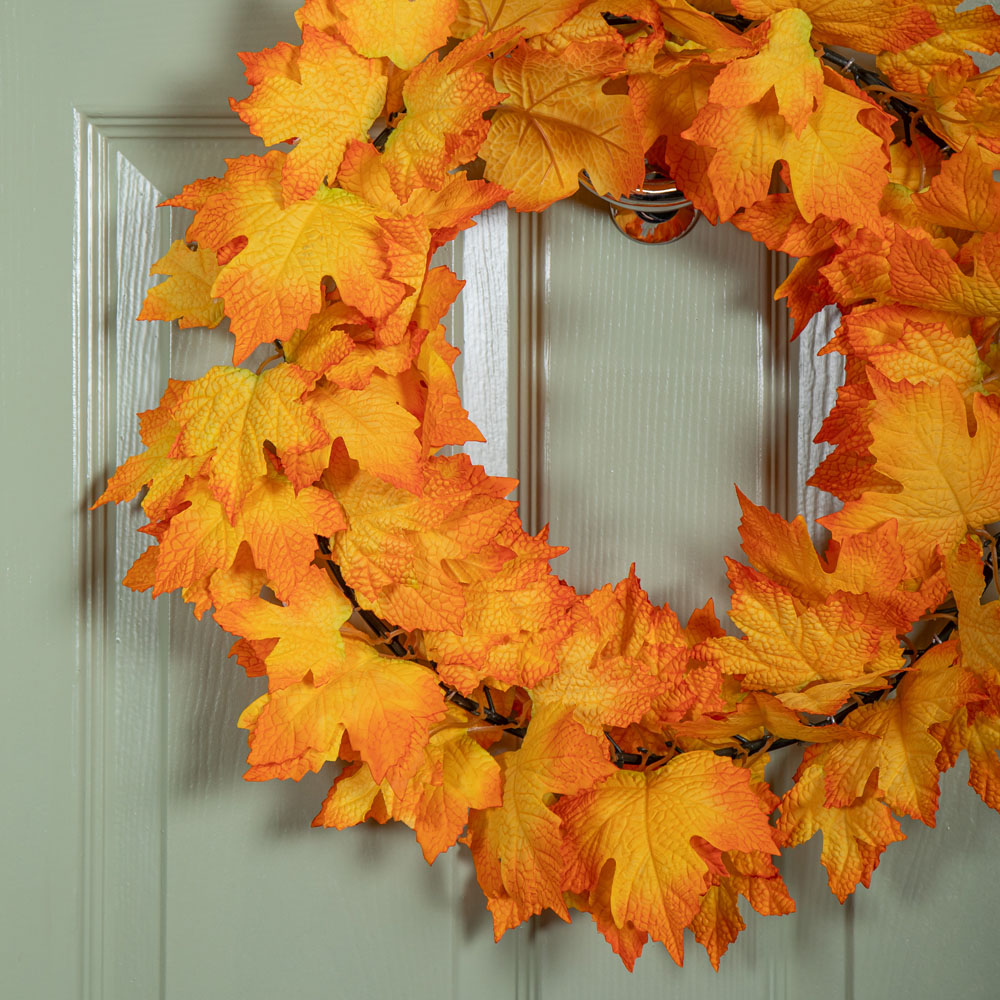 Samuel Alexander Faux Bright Autumn Wreath 50cm Image 8