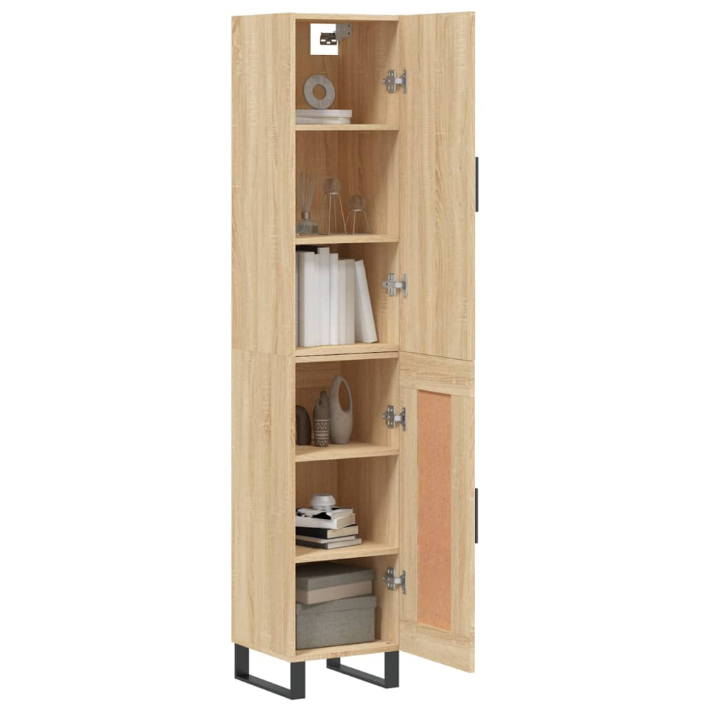 vidaXL 2 Door Sonoma Oak Highboard Image 3