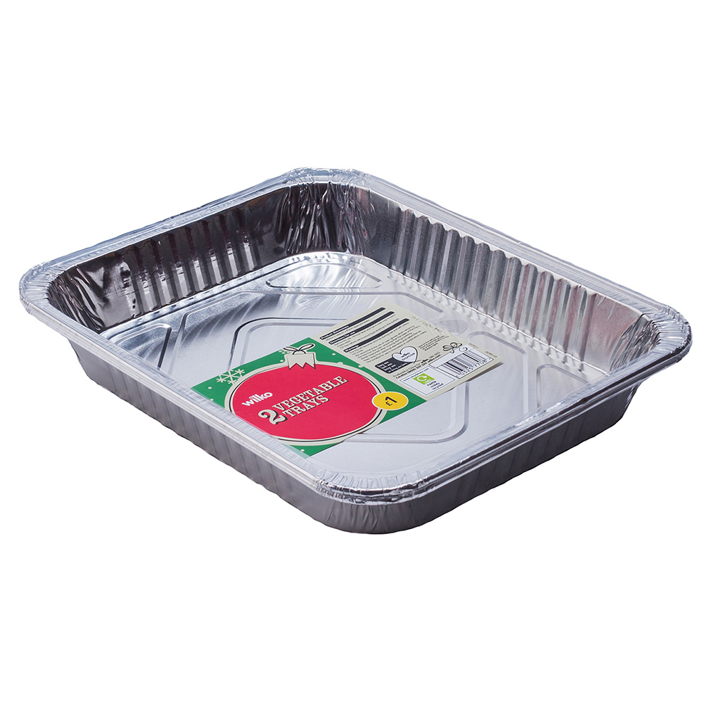 Wilko Veggie Foil Tray 2 Pack Wilko