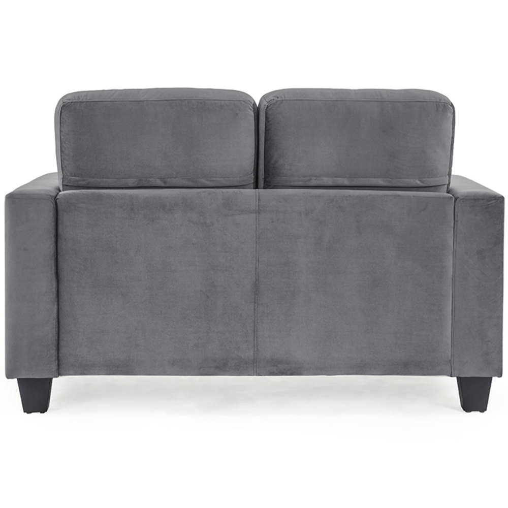 Home Detail Dakota 2 Seater Grey Velvet Sofa Image 3