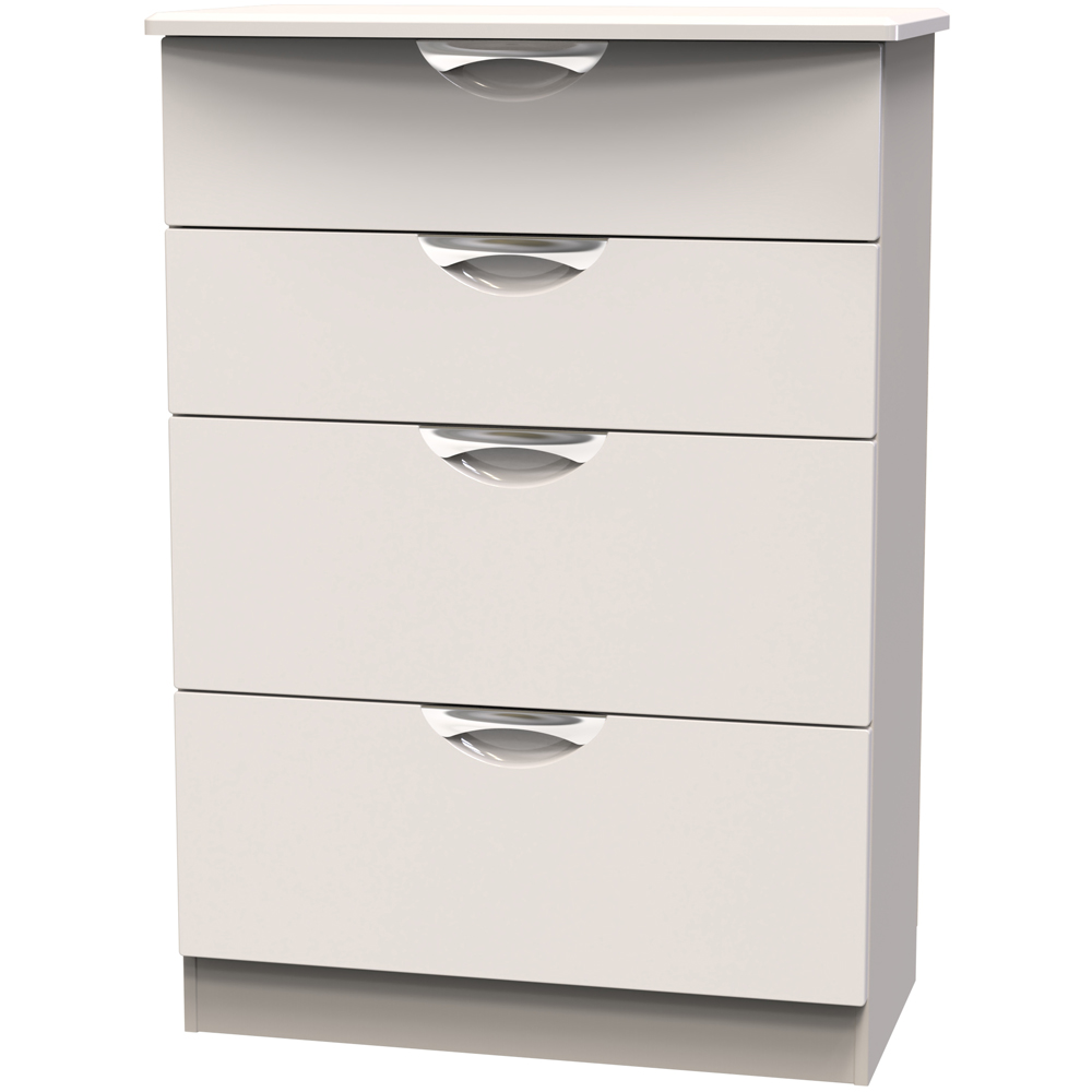 Crowndale Camden 4 Drawer Kashmir Gloss and Kashmir Deep Chest of Drawers Ready Assembled Image 2