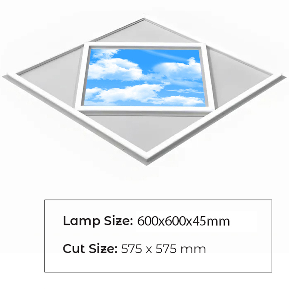 ENER-J 70W 6500K Cool White Diamond Sky and Cloud Ceiling LED Panel Light 2 Pack Image 7