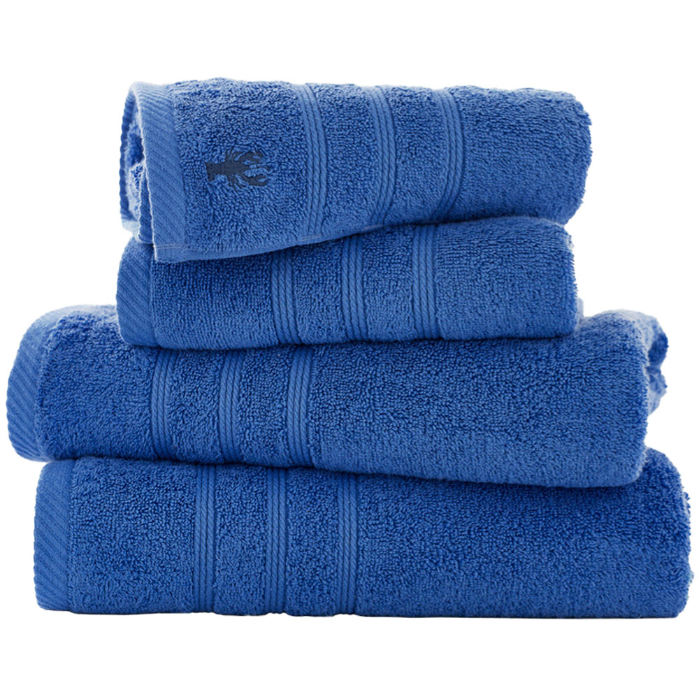 Lobster Creek Kaleidoscope Combed Cotton Royal Hand Towel 2 Pack Image