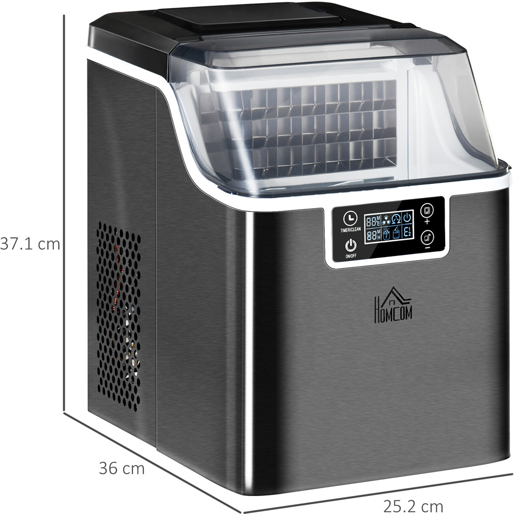 HOMCOM 800-139V70BK Black Counter Top Ice Maker Machine Image 9